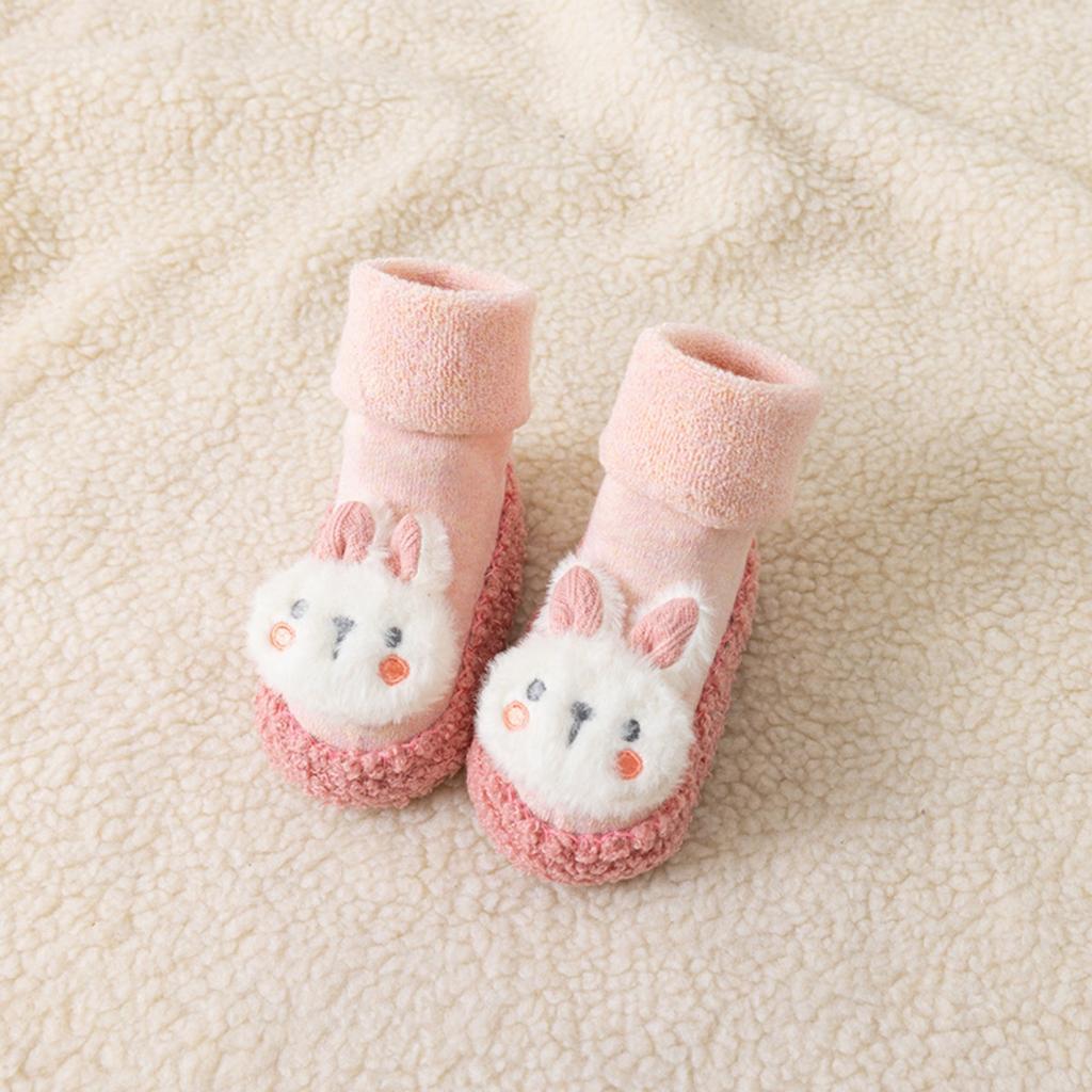 Thickened, Baby, Floor Socks, Looped, Midsole, Children's, Walking Shoes and Socks, Cartoon, Non Slip Socks