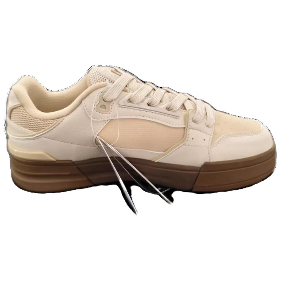 Anta Street Wan Lite Trendy Casual Wear Resistant Balance Low Top Skate Shoes Men Sneakers Beige Brown 112438052-7