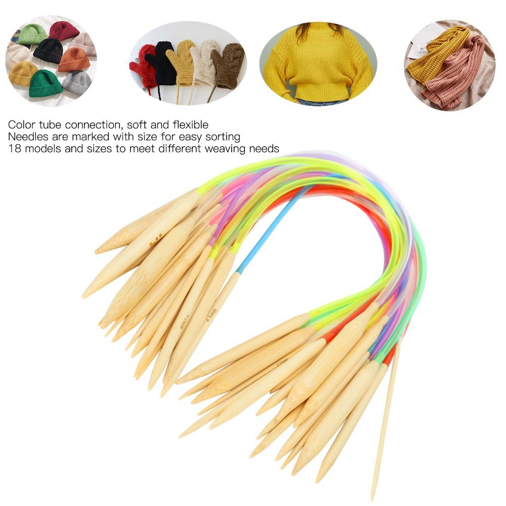 18pcs Wood Double Point Knitting Needles 2mm - 10mm Sizes Knitting Tool Set  Knitting Projects