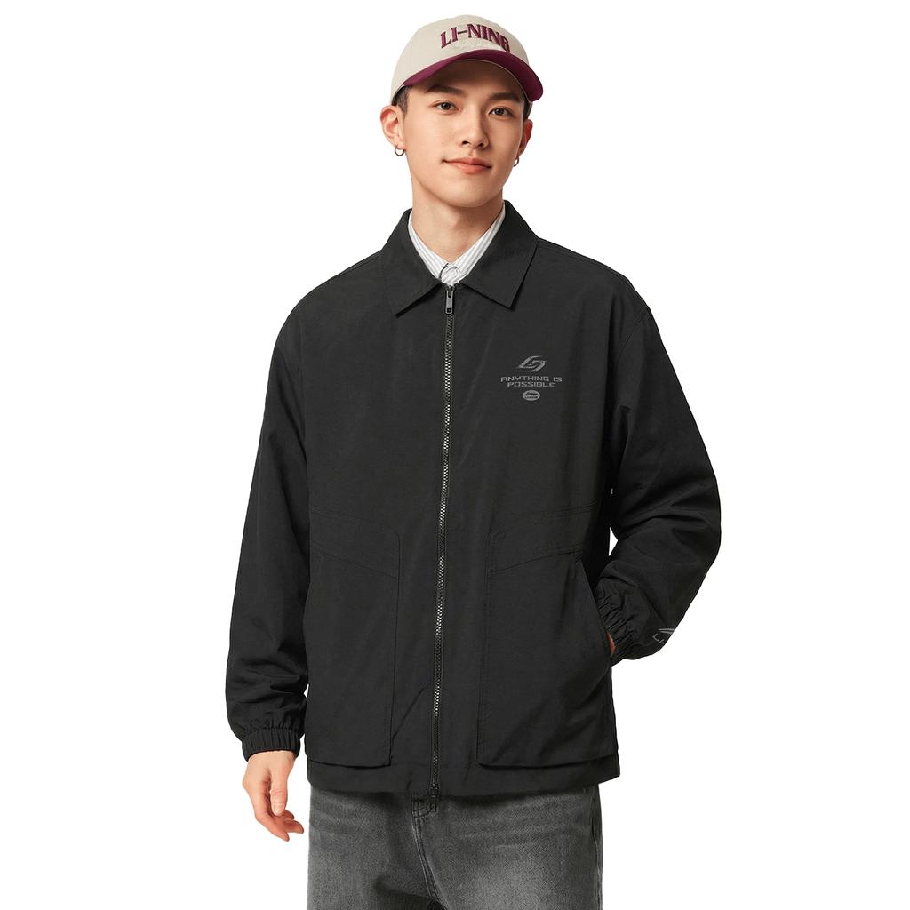 Li Ning Sport Lifestyle Serie Winddicht Waterafstotend Koppel Windjack Uniseks Bovenkleding AFDWJ25-1