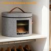 Wide Brim Hat Organizer Hat Storage Box Felt Cloth Cowboy Hat Box Travel Hat Bag  Home Storage