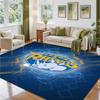 Leeds Rhinos Design Crystal Velvet Rug Soft Decorative Mat for Bedroom Entrance