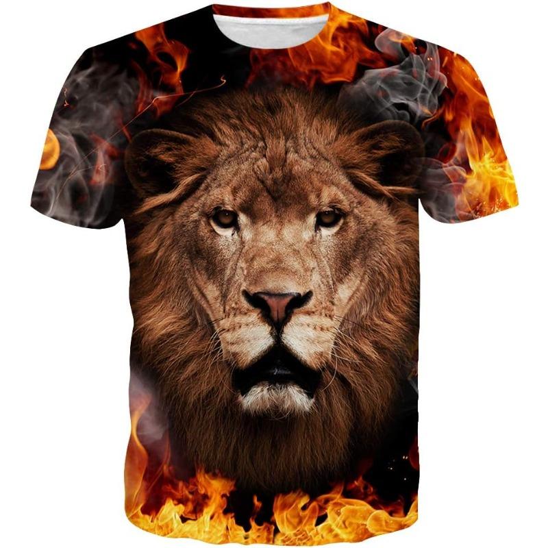 T-shirt Estiva da Uomo in Poliestere 3D Asciugatura Rapida Traspirante Manica Corta T-shirt Casual Colore Tie Dye T-shirt Estiva