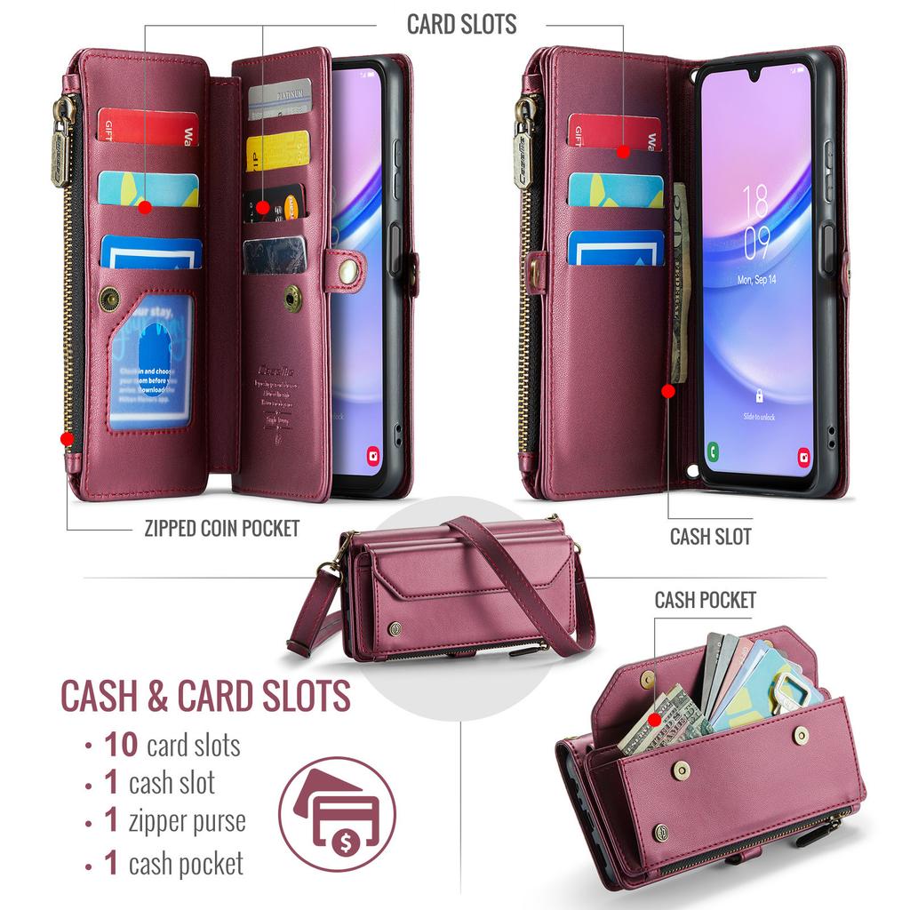 Suitable for Samsung A15 Phone Case NOTE20 Wallet Phone Case S24Ultra Flip Cover Protective Case