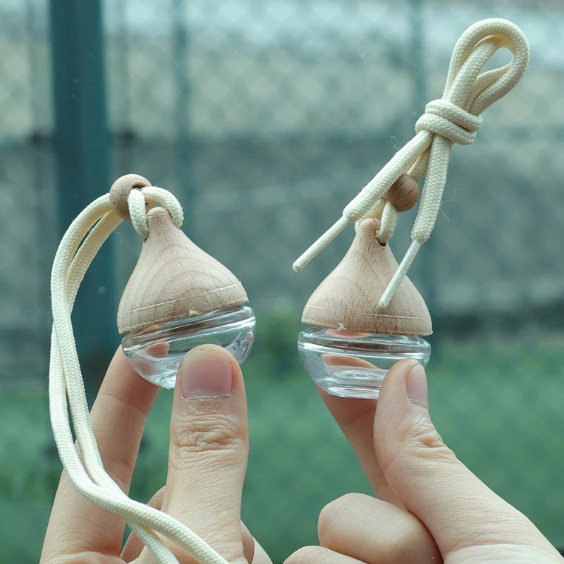 Auto-Parfüm-leere Flaschen-Ornamente, universelle sphärische Parfüm-Glasflasche, hängende Dekoration, Anhänger, Auto-Innenausstattung