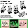 5Pcs 3D Mini Glowing In Dark Panda Toy Diy Handmade Resin Luminous Figurines Home Ornaments Panda Decorate Micro Landscape