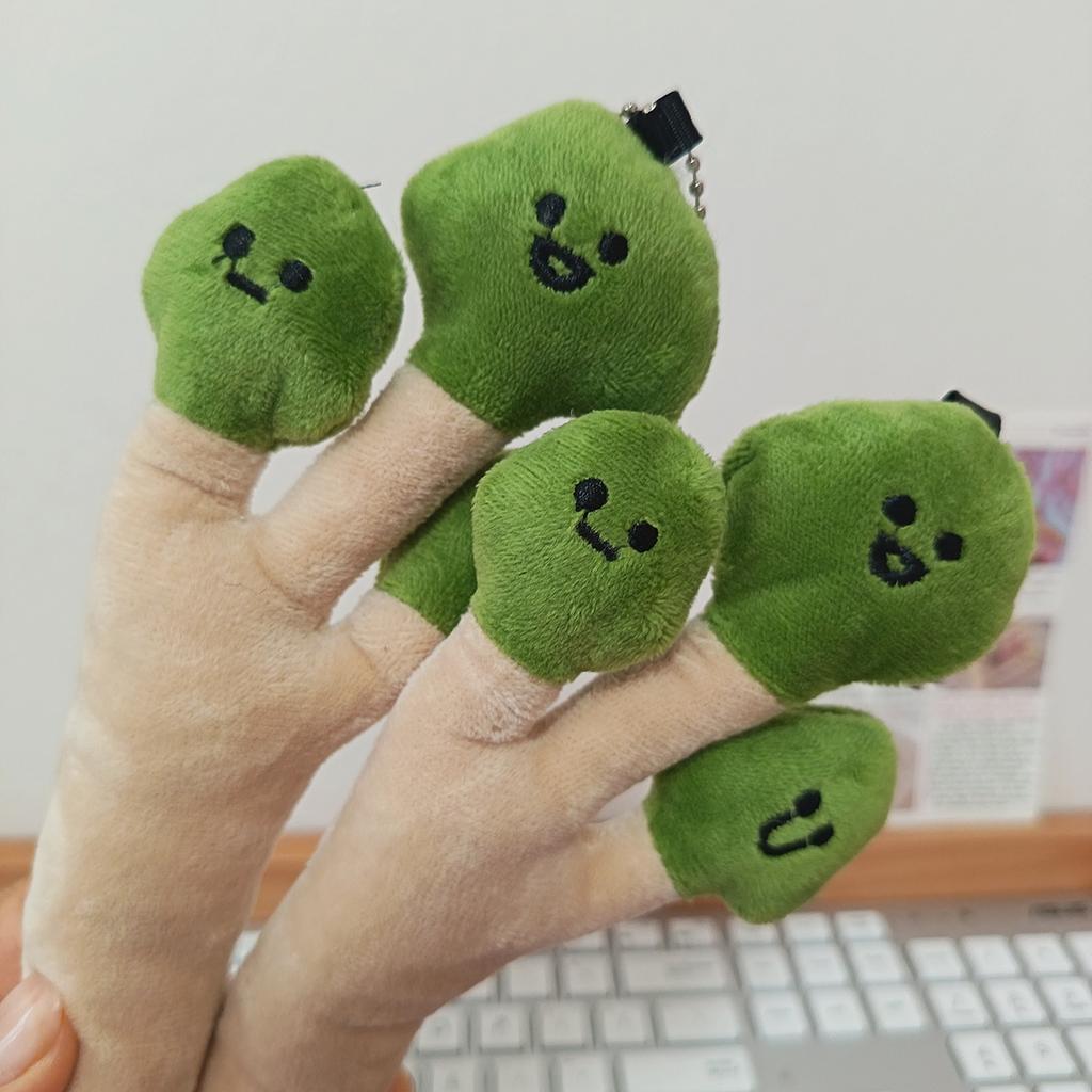 Creative Coriander Plush Pendant Three Funny Expressions Small Coriander Backpack Hanging Ornament Happy Coriander Keychain Gift