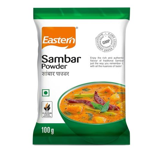 Östliches Sambar-Pulver | Ohne Zusatz von Konservierungsstoffen | Bereiten Sie köstliches Sambar zu Hause zu | 100 g