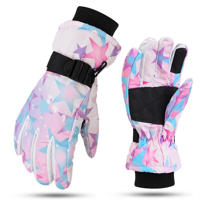 Adult Winter Waterproof Windproof Touch Screen Three Layers Thickened Keep Warm Non-slip Riding Skiing Gloves