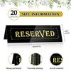A74E-For Wedding For Restaurant, Office, Meeting Chairs 20PCS Acrylic Reserved Table Tent Signs, Reservation Seat Signs