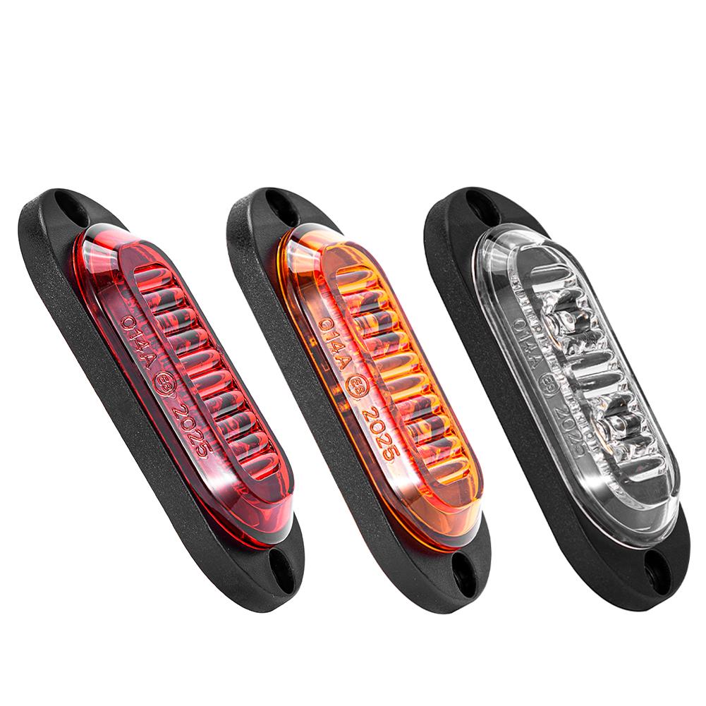 2LED Trailer Truck Side Marker Lights Waterproof Car Lorry Truck Van Bus Safety Warning Signal Light Emergency Lamp