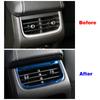Pro GWM Tank 300 2024 2024 Interiérové doplňky Výdechy klimatizace pro zadní sedadla Krycí lišta rámečku Styling vozu Nerezová ocel Dekor