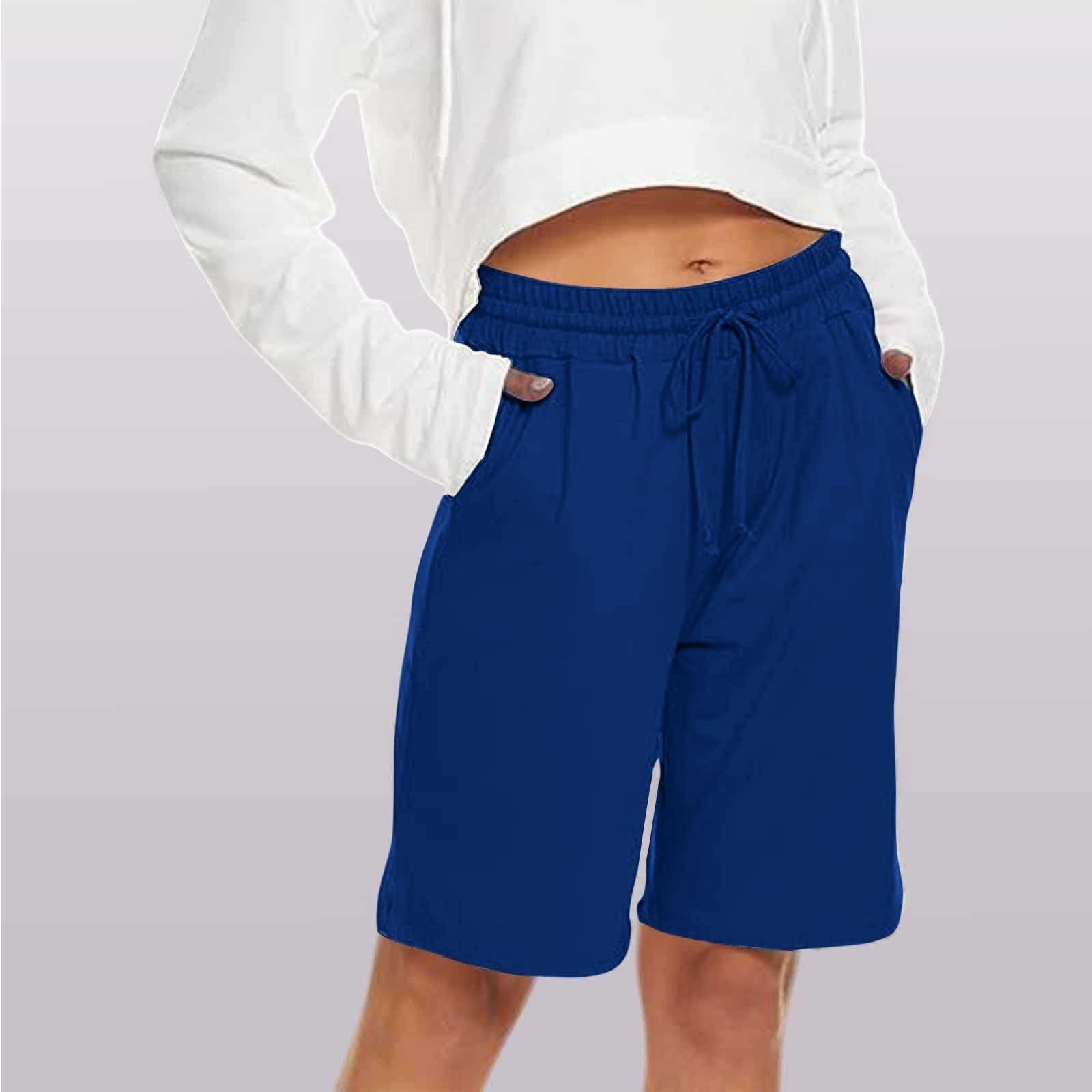 Women s Sports Comfortable Elastic Waist Drawstring Shorts XXXL