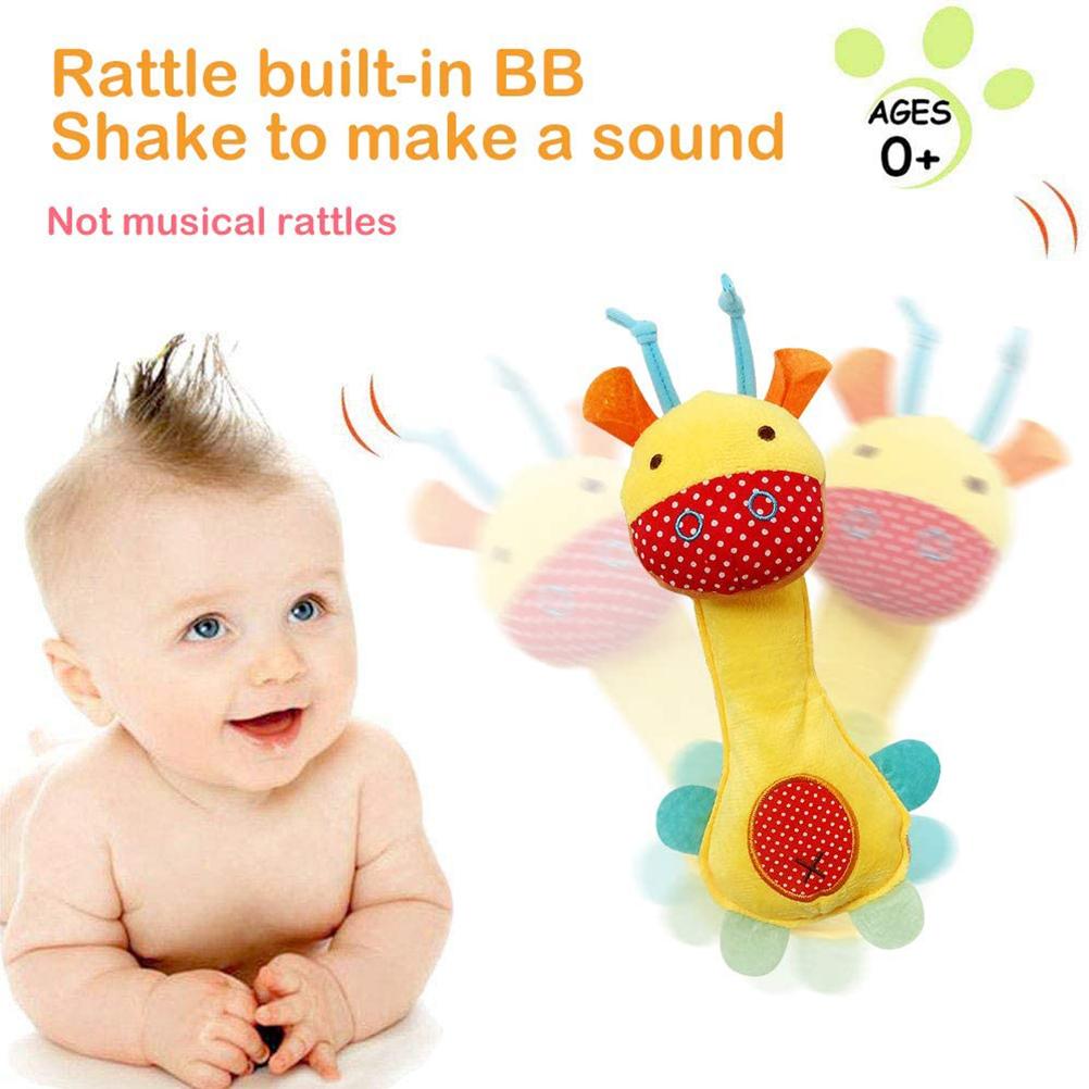 3 Pcs/set Baby Soft Rattles Toys Animal Sound Rattle Toys Infant Early Developmental Baby Toys Newborn Infant Gift