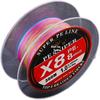 Durable 300M Length Fishing Line China Red Color 8 Weave Ocean Jig X8 Structure 8 Strands Braided PE Line Saltwater Fishing
