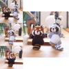 Adorable Cute Plush Raccoon Keychain Pendant Soft Stuffed Toy For Bags And Accessories