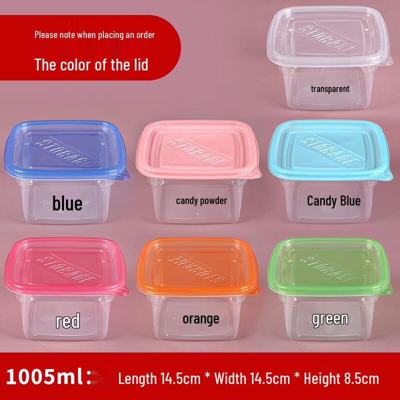Hanyou Disposable Rectangular Food Containers with Lids (250 Sets)