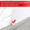 118 Inch Flexible Self-Adhesive Vinyl Wall Border Sticker Base Molding Trim Easy Installation For Home Living Room Wall Decor