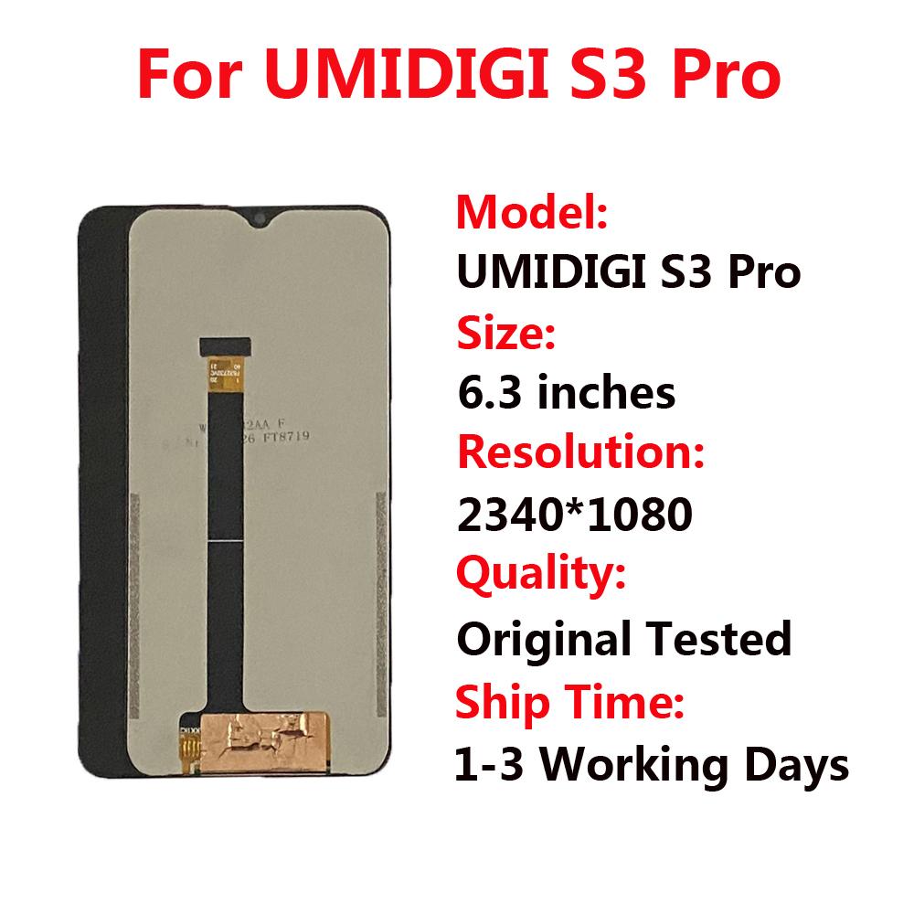 LCD Screen and Digitizer Full Assembly for UMIDIGI S3 Pro