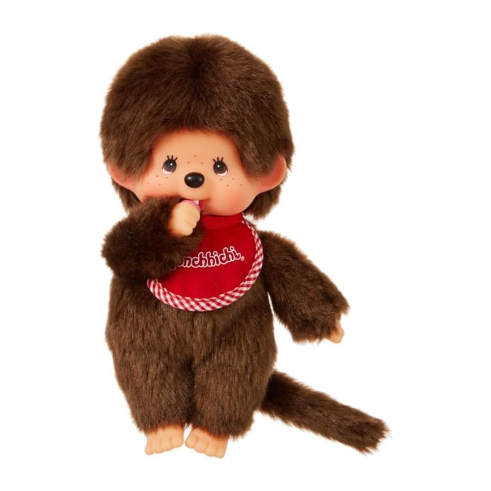 Sekiguchi Monchhichi Premium Standard S Brown Plush Toy 19x13x7.5cm