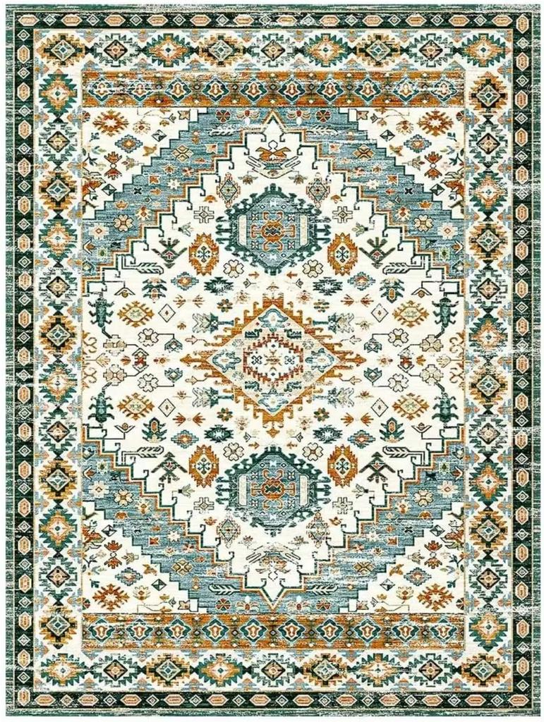 Northern Bohemian Multicolored Carpet Living Room Sofa Accent Rug Bedroom Bedside Floor Mat NonSlip Coffee Table Mat Doormat