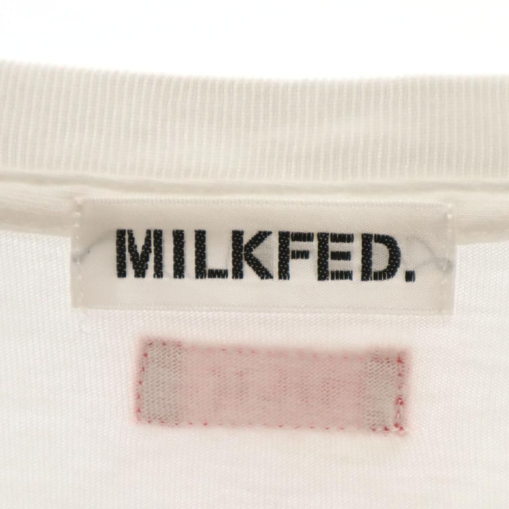 MILKFED. Short sleeve BIG silhouette T-shirt ONE white Women Used