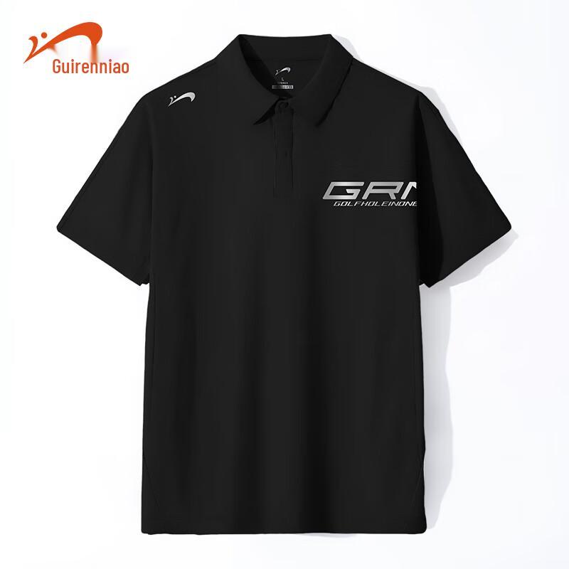 Guirenniao Men s Short Sleeve Sport Polo T-Shirt 2XL