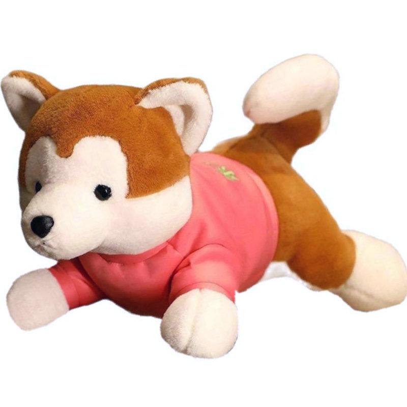 Practical Home Decor Unisex Kids Soft Japan Akita Dog Plush Toys Stuffed Animals Lifelike Shiba Inu Dog Pillow Cushion Dolls Gift For Kids Baby Plushies Cuddly