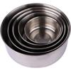 5Pcs Mixing Bowls with Lids Stainless Steel Mixing Nesting Bowl Set Stackable Cooking and Storage Deep Nesting Bowls Silver