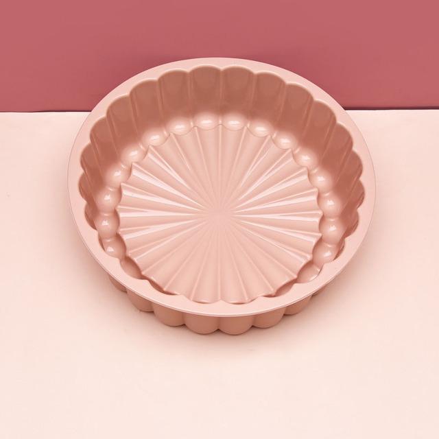 Charlotte Cake Pan Round Silicone Cakes Pan Sponge Flan Mold Strawberry Shortcake Baking Pan Silicone Molds