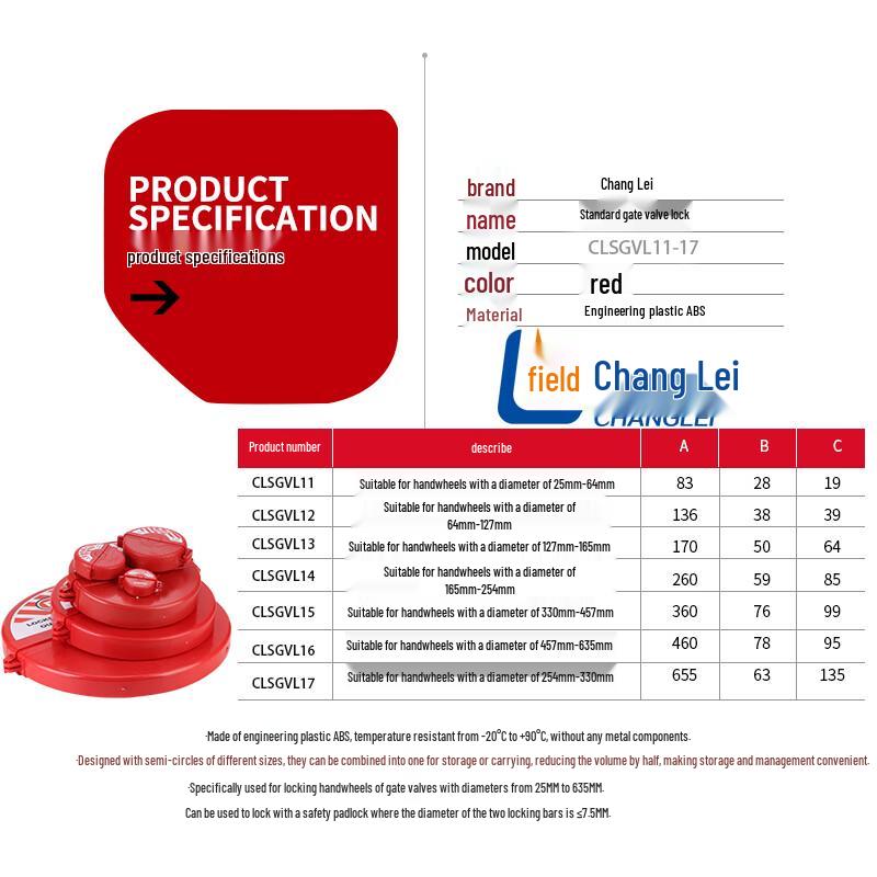 Industrial Gate Valve Safety Lockout Device