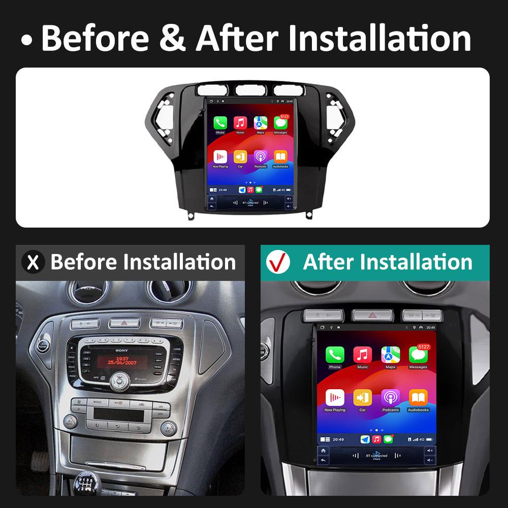 For Ford Mondeo 2007 2008 2009 - 2010 GPS Navigation IPS Touch Screen Android Smart System Wireless Carplay Accessories WIFI DSP