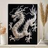 Pearl Dragon DIY Diamond Art Kits 13.7x17.7inch Gem Art Diamond Painting Kits Without Frame for Adults/Beginners Gift Idea Home Wall Decor