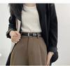 Elegant Caramel Color Genuine Leather Women's Belt For Versatile Fashion Styling