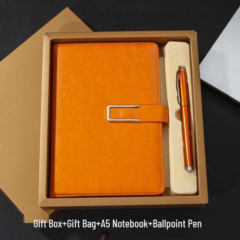 A5 Custom Notebook & Diary Gift Set with Logo Printing and Engraving
