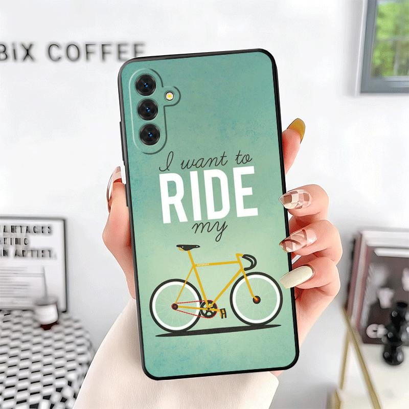 Bicycle Bike Sports Soft Phone Case for Samsung A17 A37 A57 A16 A26 A36 A56 A15 A25 A35 A55 A14 A24 A34 A54 A13 A23 A33 A53 A52