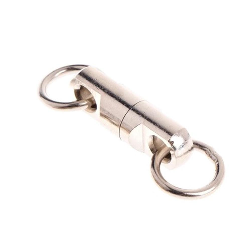 Ring Column Fishhook Lure Connector Rotating Bearing Swivels