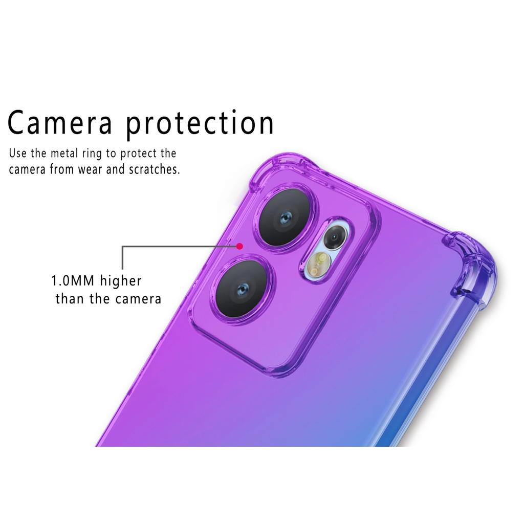 Gradient Airbag TPU Case for OPPO Reno 14 Pro 14F 13F 13FS 5G Reno14 Reno13 F FS Protective Shockproof Cover Fundas Coque Capa