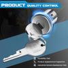 2PCS Door Lock Cylinder Set Front Left/Right,Compatible With Chevrolet Truck C10 C20 C30 GMC 1500 2500 3500 1965-1987 SUV Blazer Jimmy Suburban Van