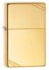 ZIPPO Flat 270 Brass Polished Official Import Lighter, Plain, Top, Series, Finish,
