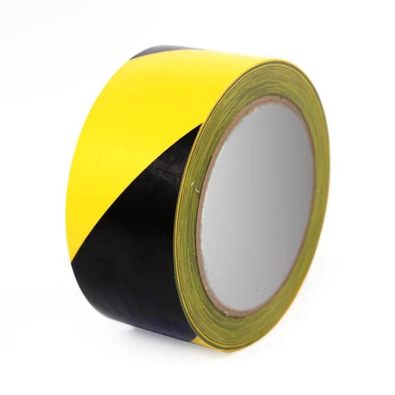 48mm x 33m PVC Hazard Adhesive Warning Tape Floor Marking Caution Tape for Road Barrier Bathroom Warning