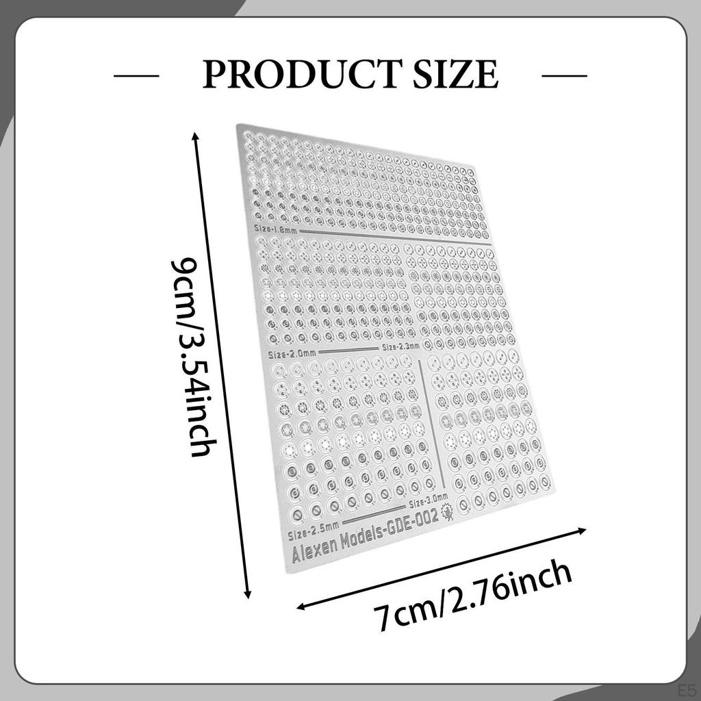 Metal Etching Sheet 3.54x2.76inch Compact Models Modification Stability Hobby Accessories Version