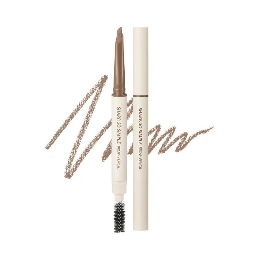 CLIO Sharp So Simple Brow Pencil #02 Ash Brown 0.18 g - popielato-brązowa kredka do brwi
