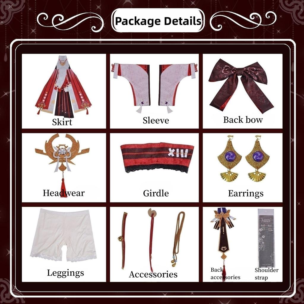   Yae Miko Cosplay Costume Guuji Yae Fancy Outfits Guuji Full Set Guuji Yae Dress Headwear Game Suit
