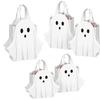 Halloween White Ghost Candy Bag Paper Party Favour Treat with Handle 1 5 10 Pack
