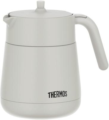 Thermos Vacuum Insulated Teapot with Strainer 700ml Light Gray TTE-700 LGY