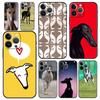 Telefono dėklas iPhone 17 16e 15 14 13 12 11 Pro Max SE 7 8 Plus Dėklas iPhone 16 Minkštas TPU Dangtelis Galgo kurtas Šuo