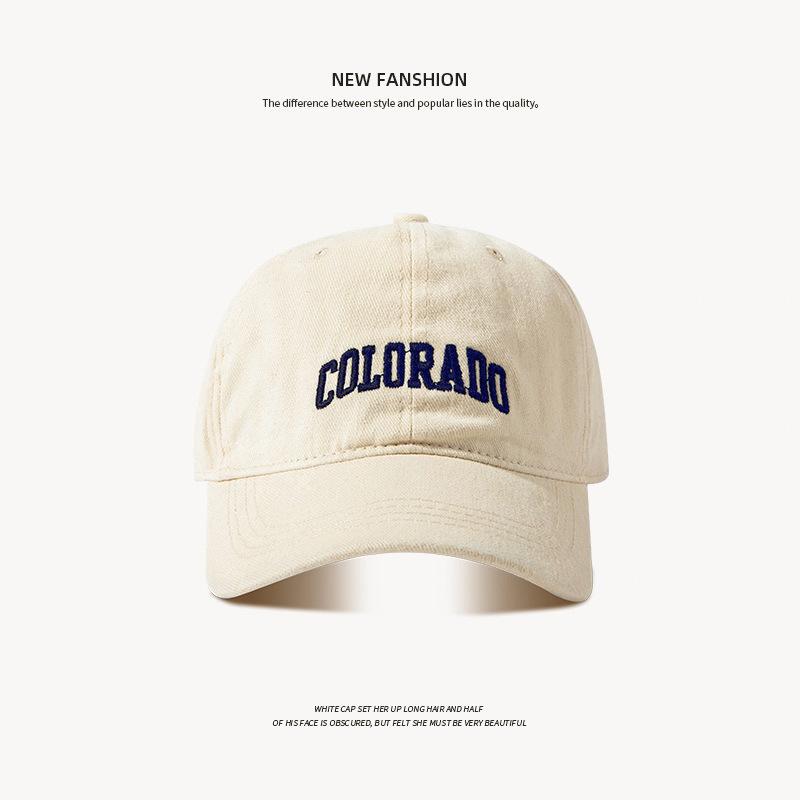 Baseball Cap Children's New Fashion Big Brim Show Thin Face Small Peaked Cap Men.