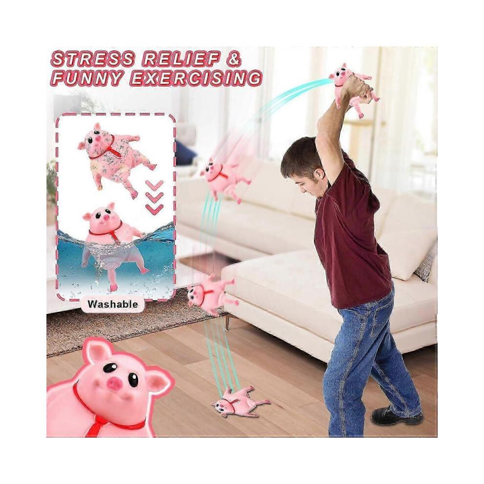 Decompress and Stretch Stress Pig Squeeze Piggy Toy Stress Relief Funny Animals Toy Birthday Gift for Boys Girls Tw