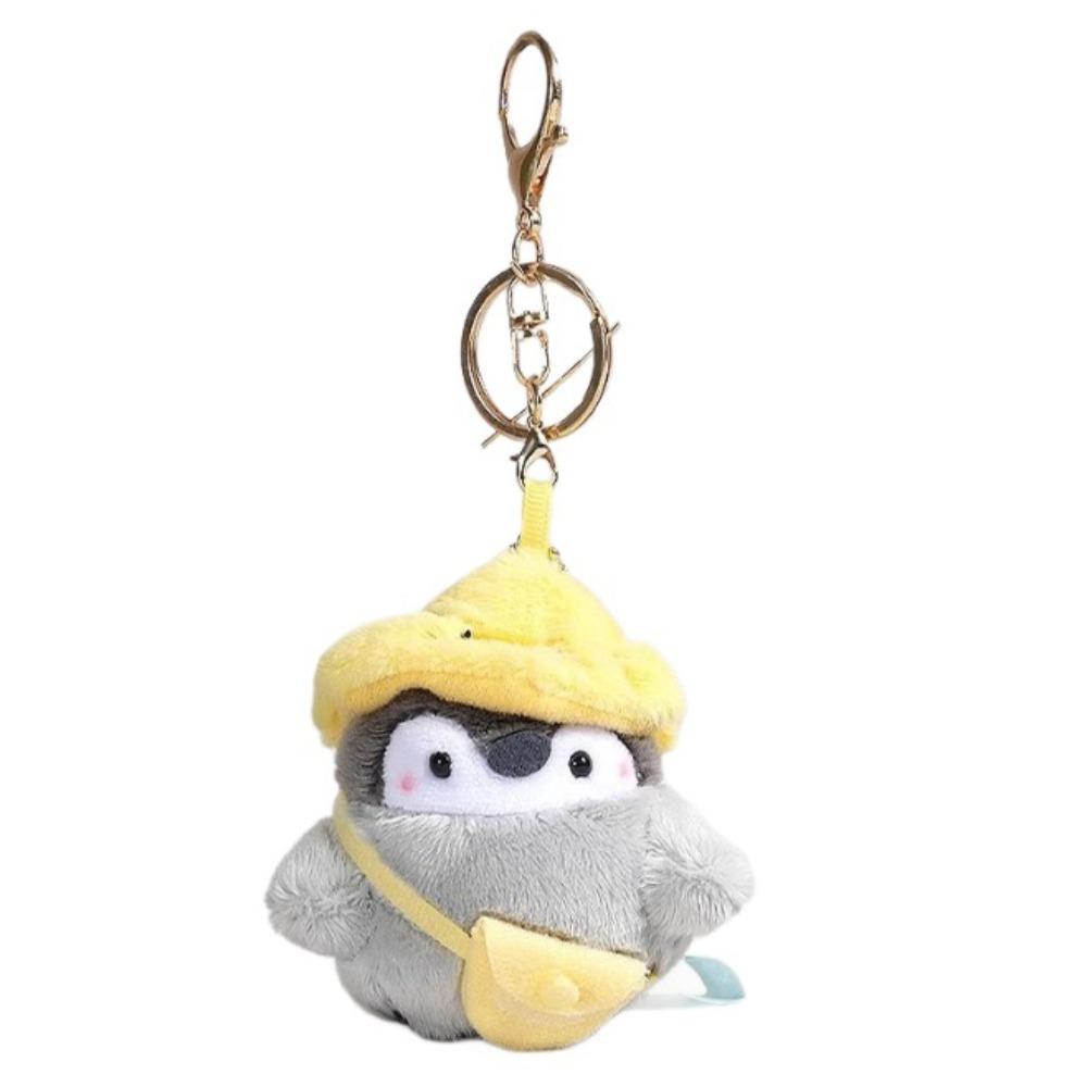 Collection Penguin Doll Bag Pendant Fluffy Plush Penguin Keychain  Backpack Decoration